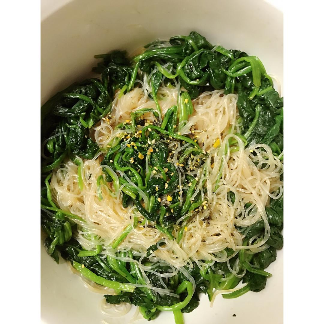 菠菜拌粉丝