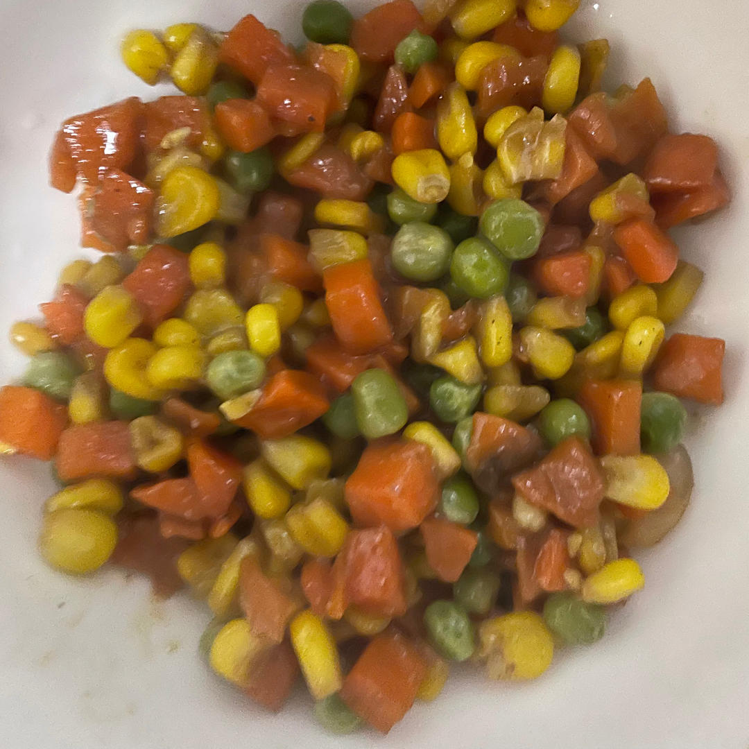 什锦玉米粒虾仁🍤🌽🥕