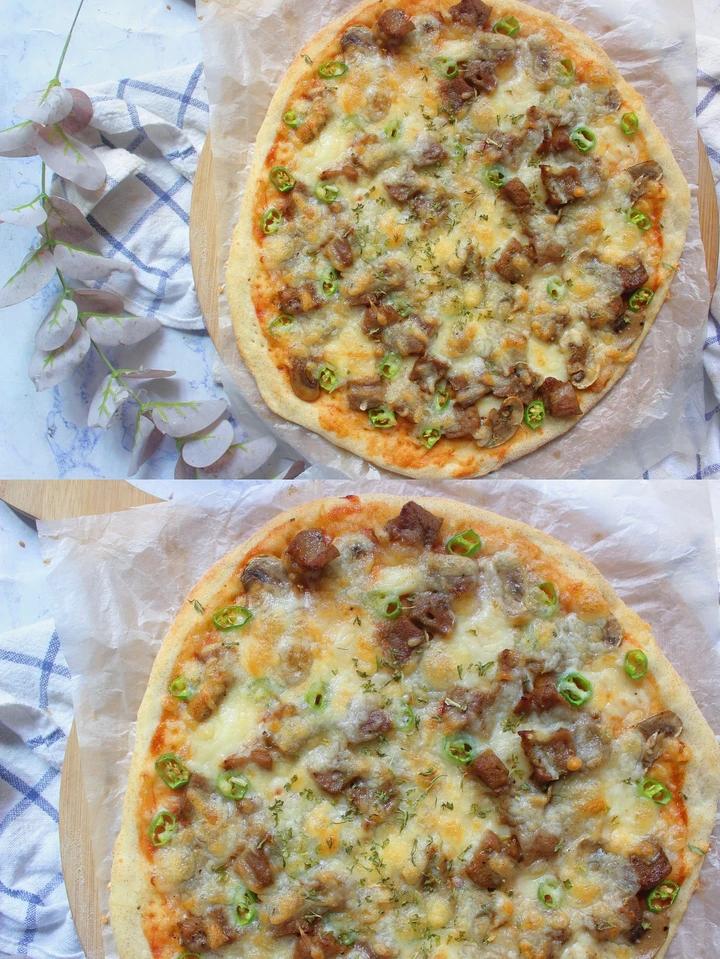 黑椒牛肉披萨