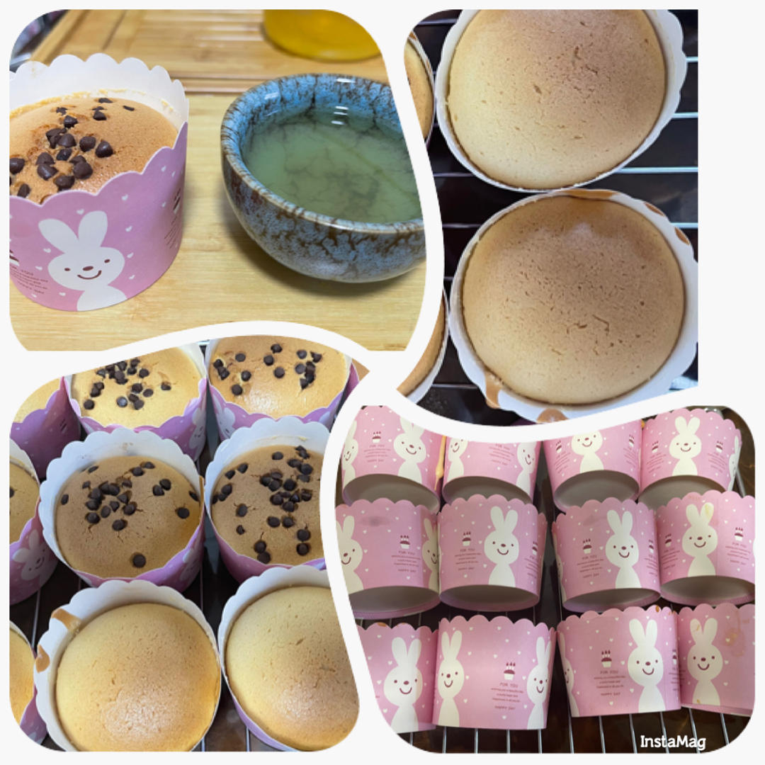 纸杯蛋糕 8寸戚风蛋糕的量