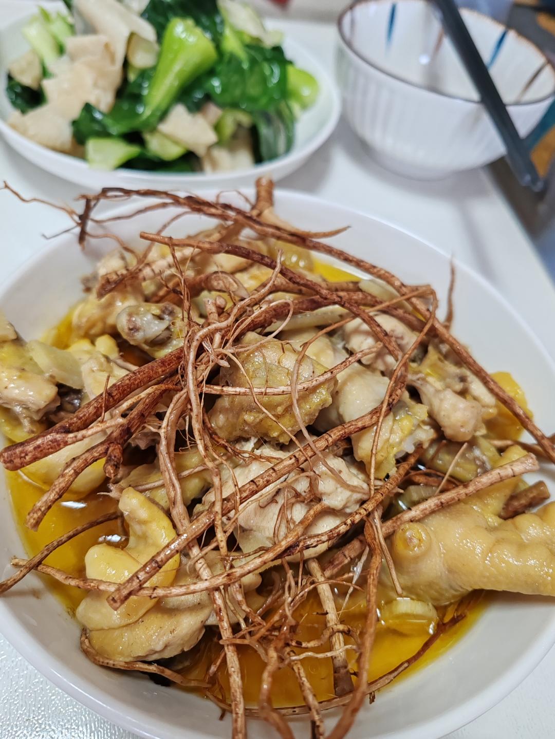 五指毛桃蒸鸡【我是马小坏】