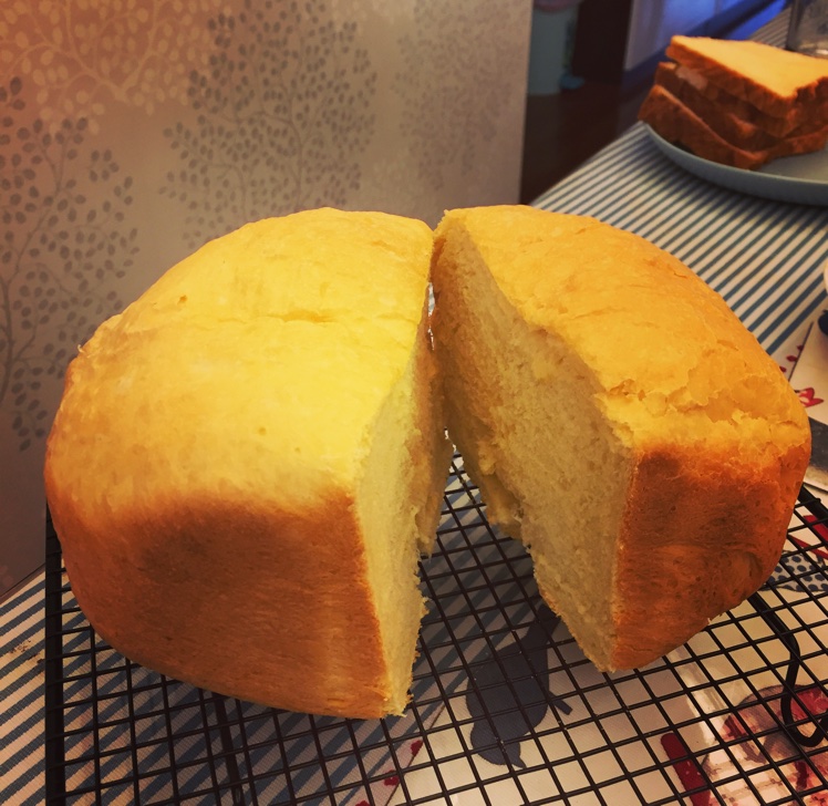 超级好吃的原味面包（面包机版）