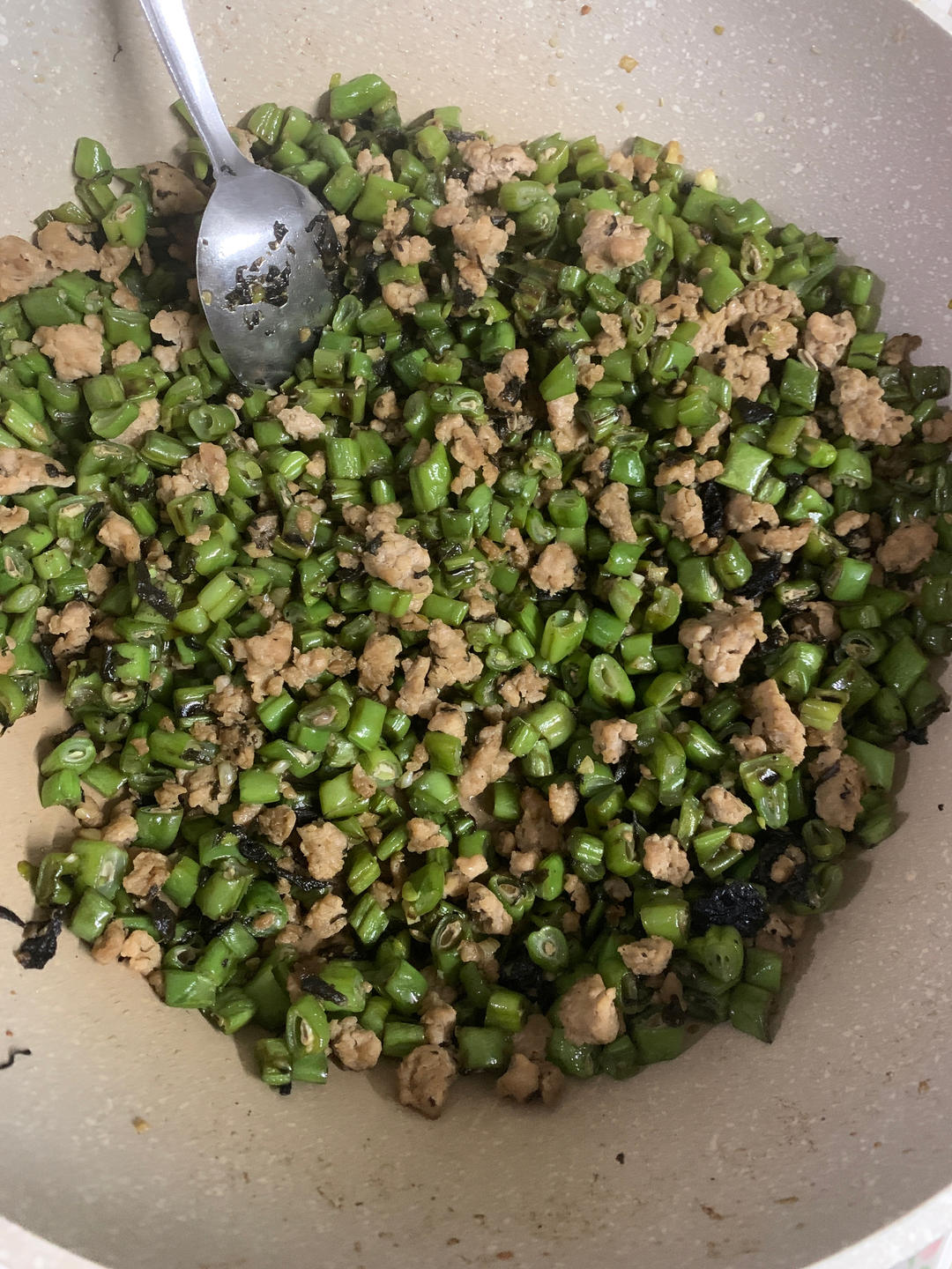 榄菜肉沫四季豆 | 超级下饭