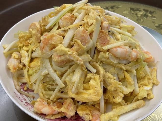 超级嫩的虾仁韭黄炒蛋的做法