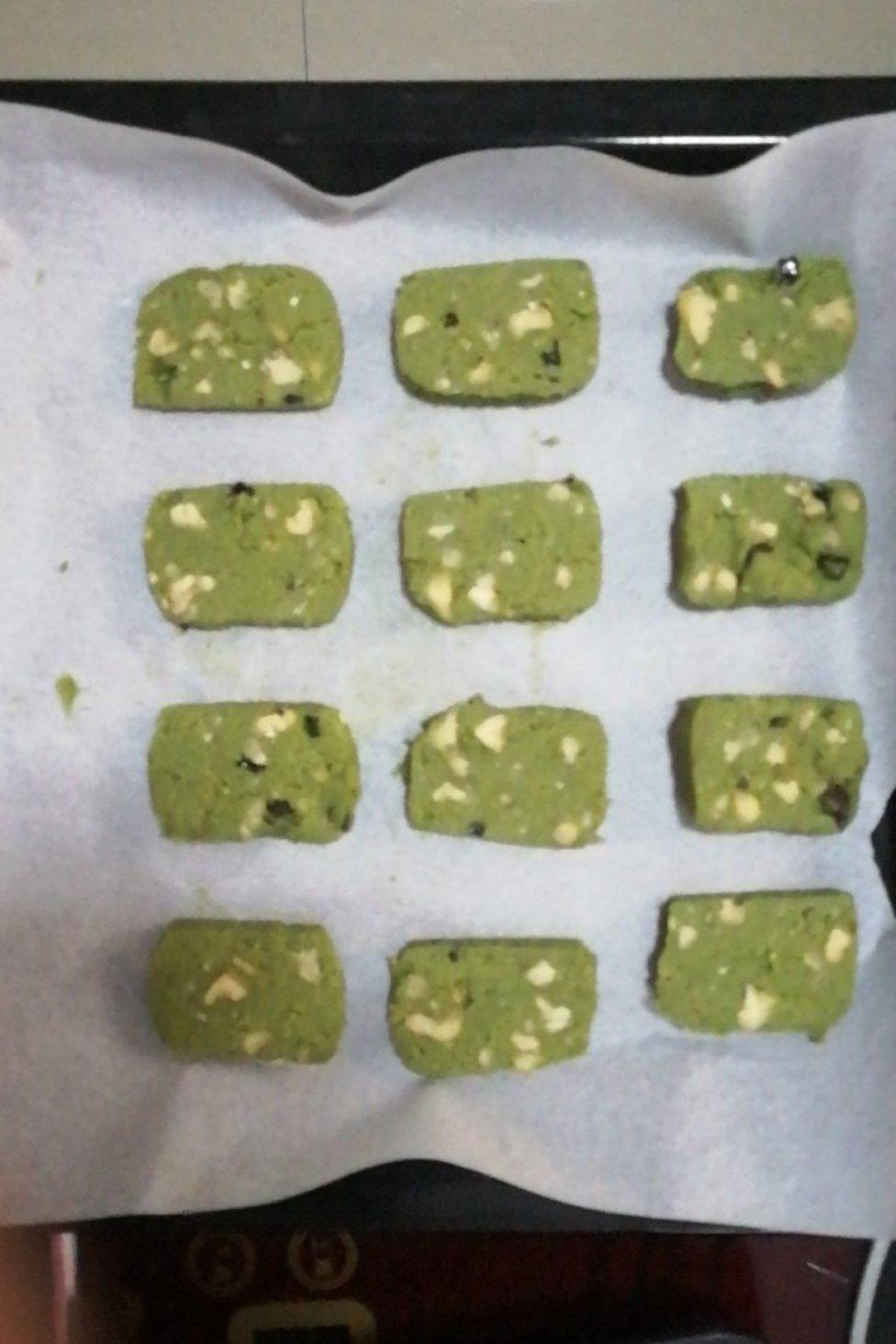 抹茶杏仁曲奇饼干