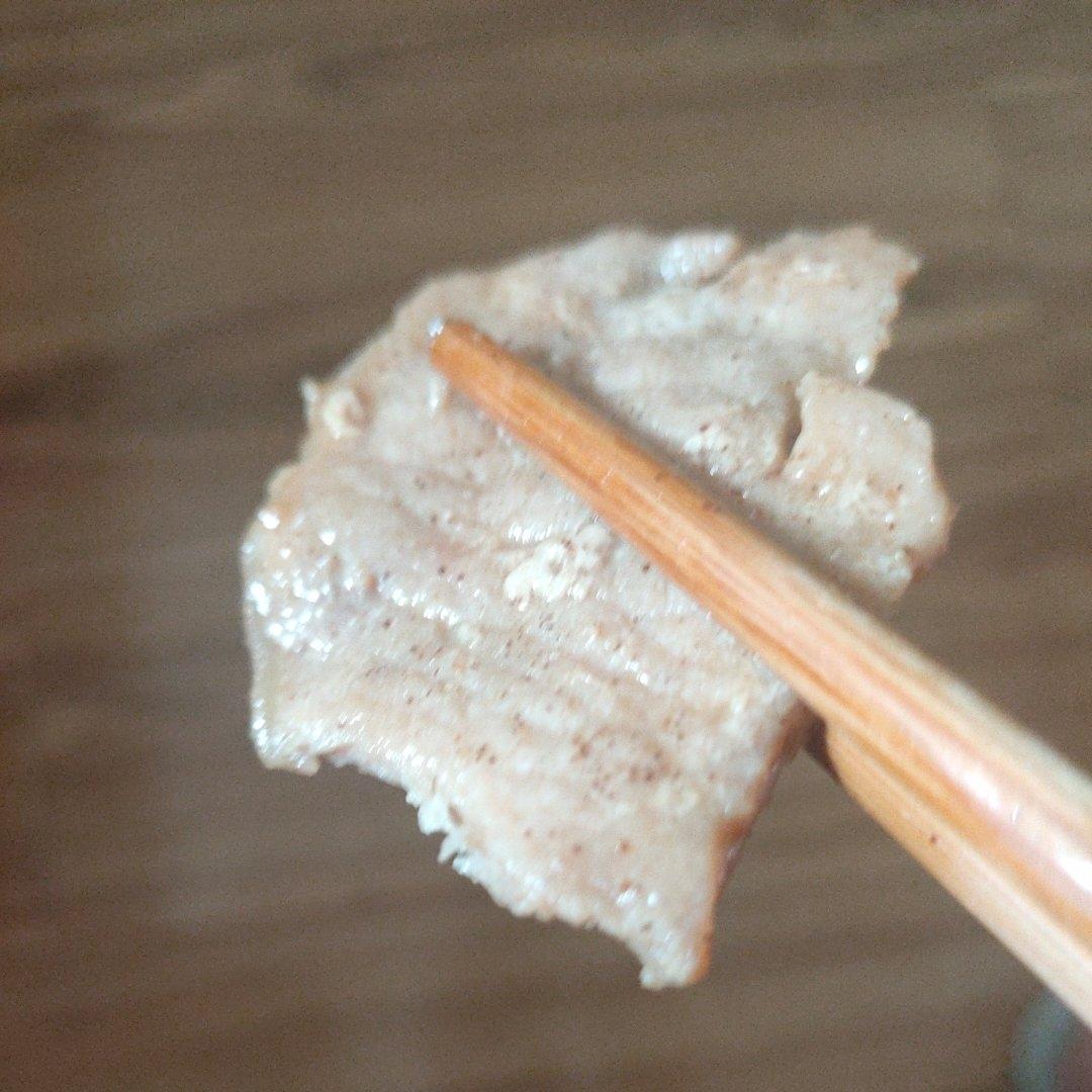 超简单无油煎猪肉