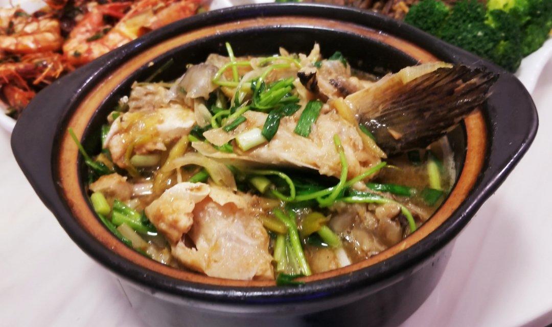 mia_大婷做的啫啫三文鱼头煲