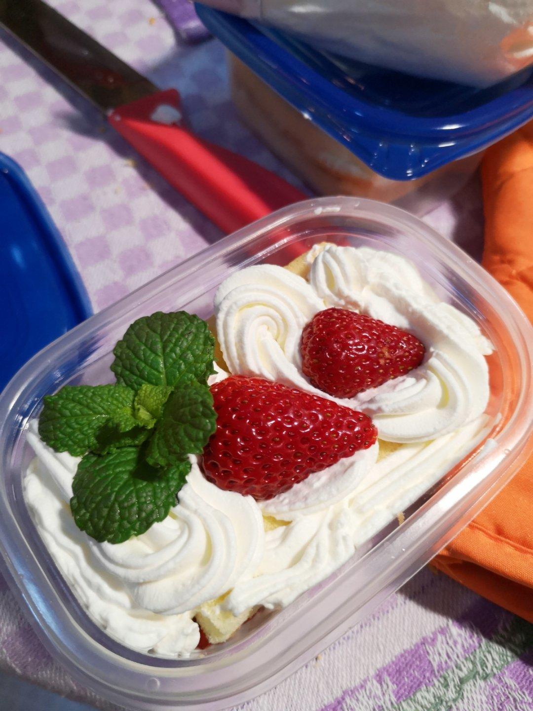 水果盒子蛋糕（低糖低油版）