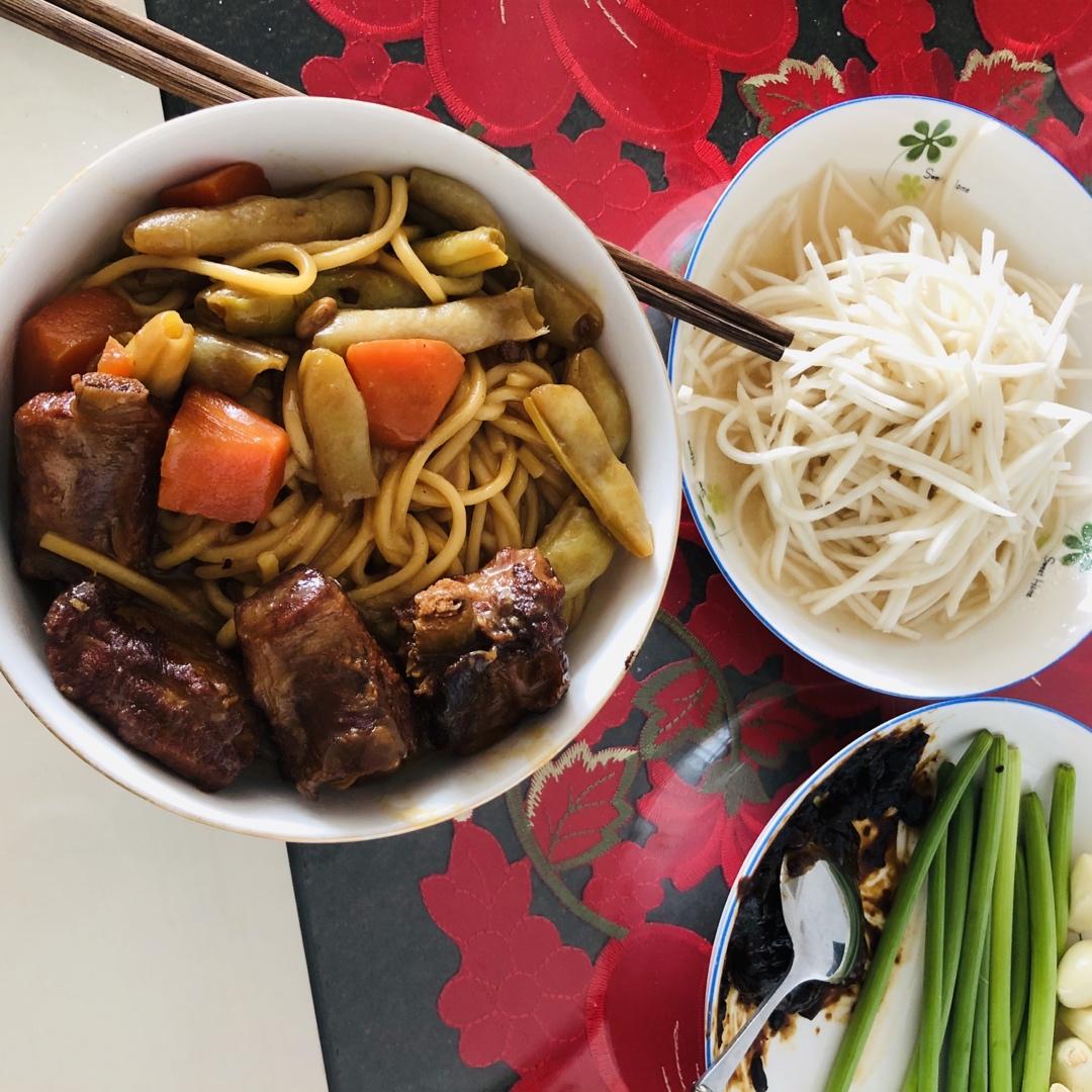 豆角排骨焖面￨真的无敌好吃
