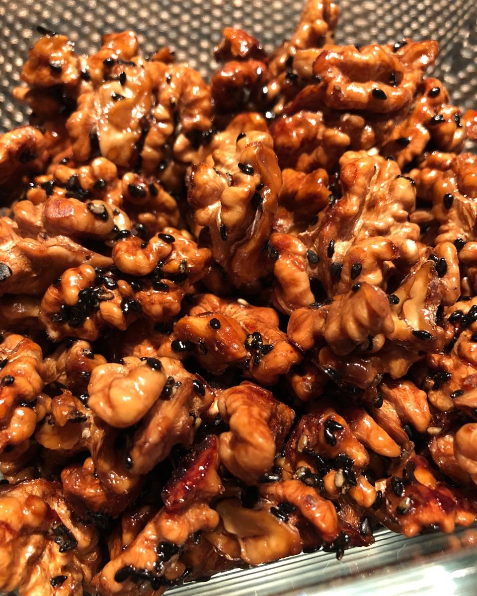 不用油炸就可以做出好吃的琥珀核桃仁