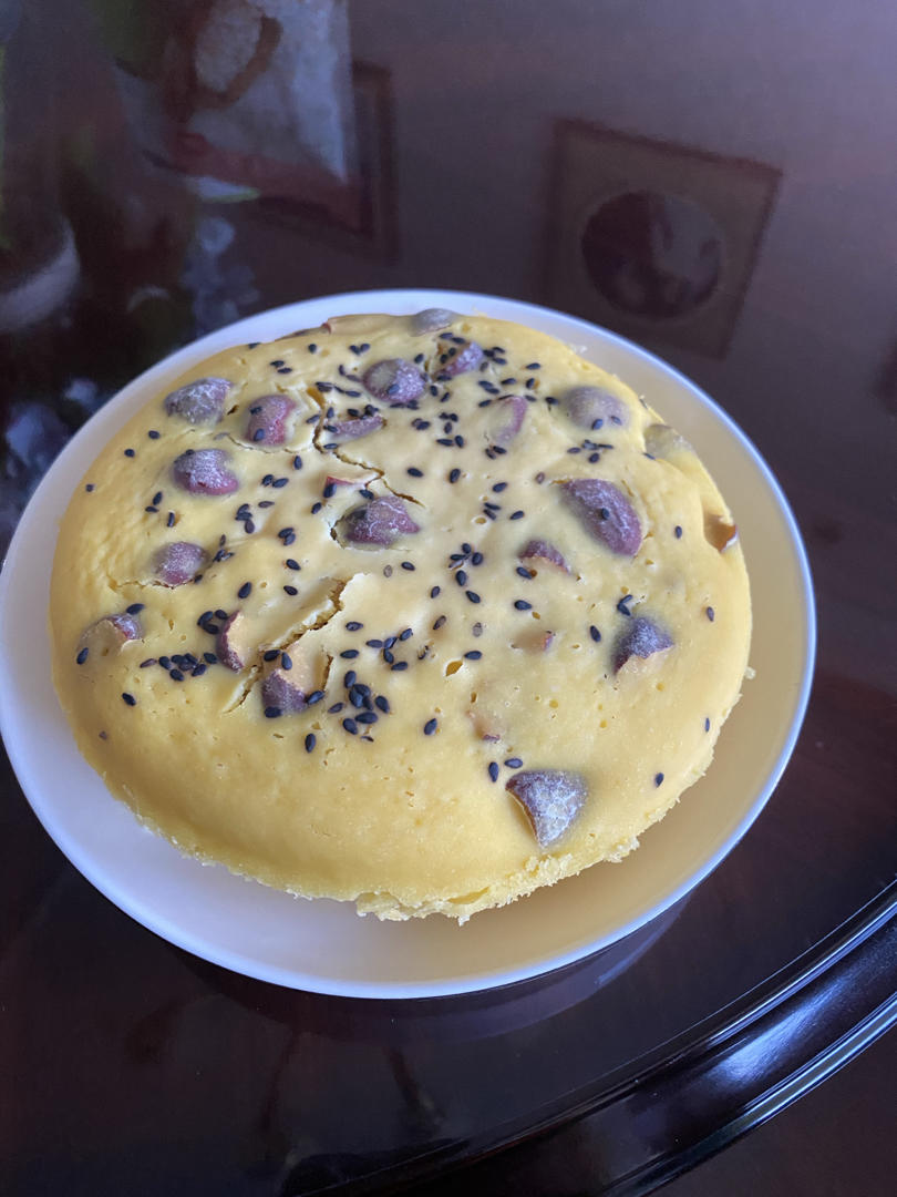 纯玉米面无油糖健康发糕