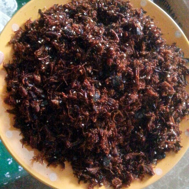 松下面包机105做美珍香海苔肉松