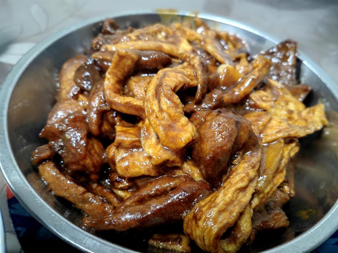 家常油豆腐炒肉