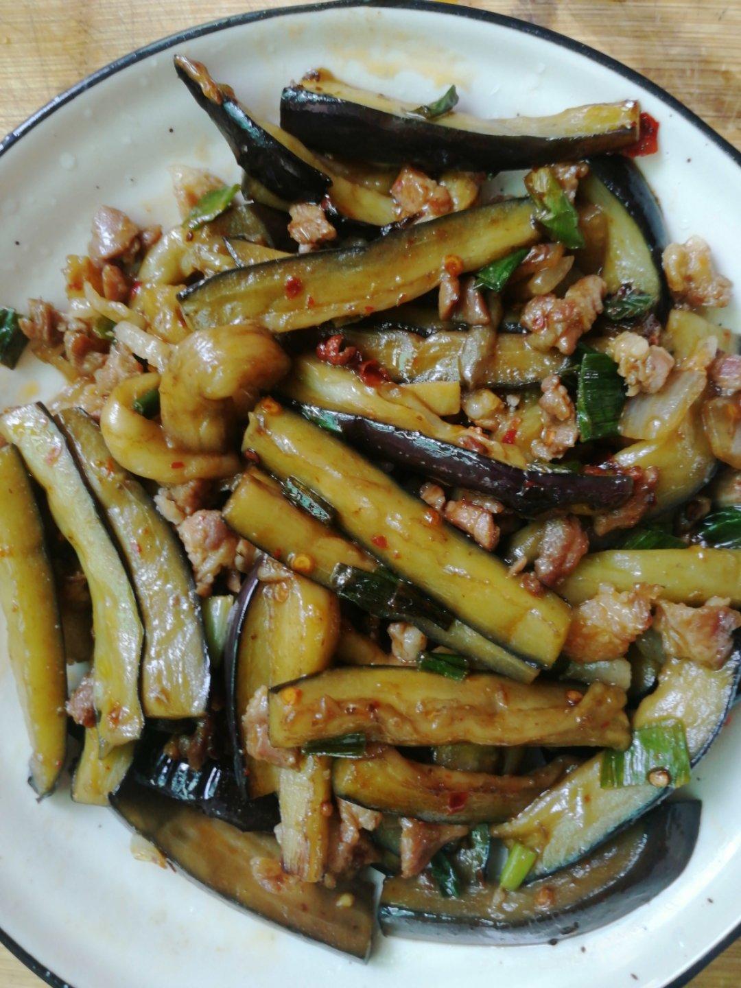红烧肉沫茄子