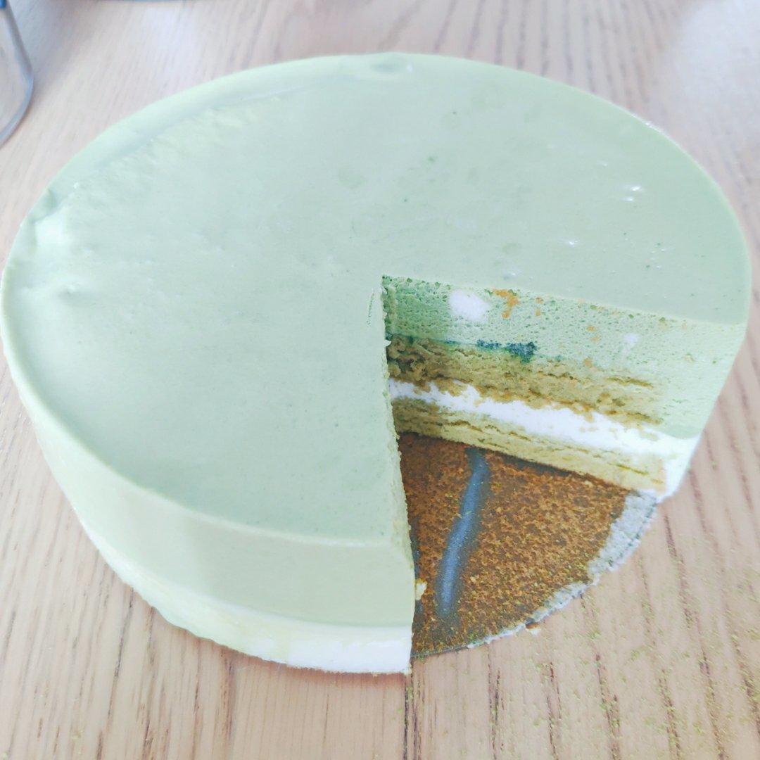 抹茶双享慕斯