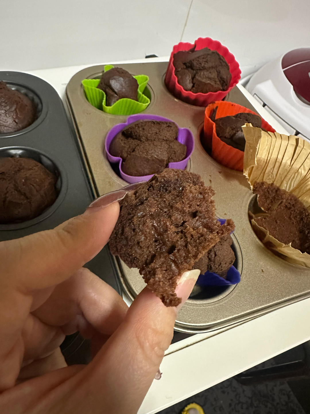 只需要搅合就能烤出来的🍫巧克力马芬🧁
