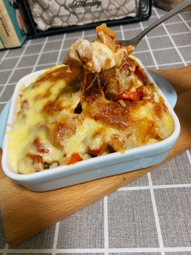 番茄鸡肉浓情焗饭【两人份】