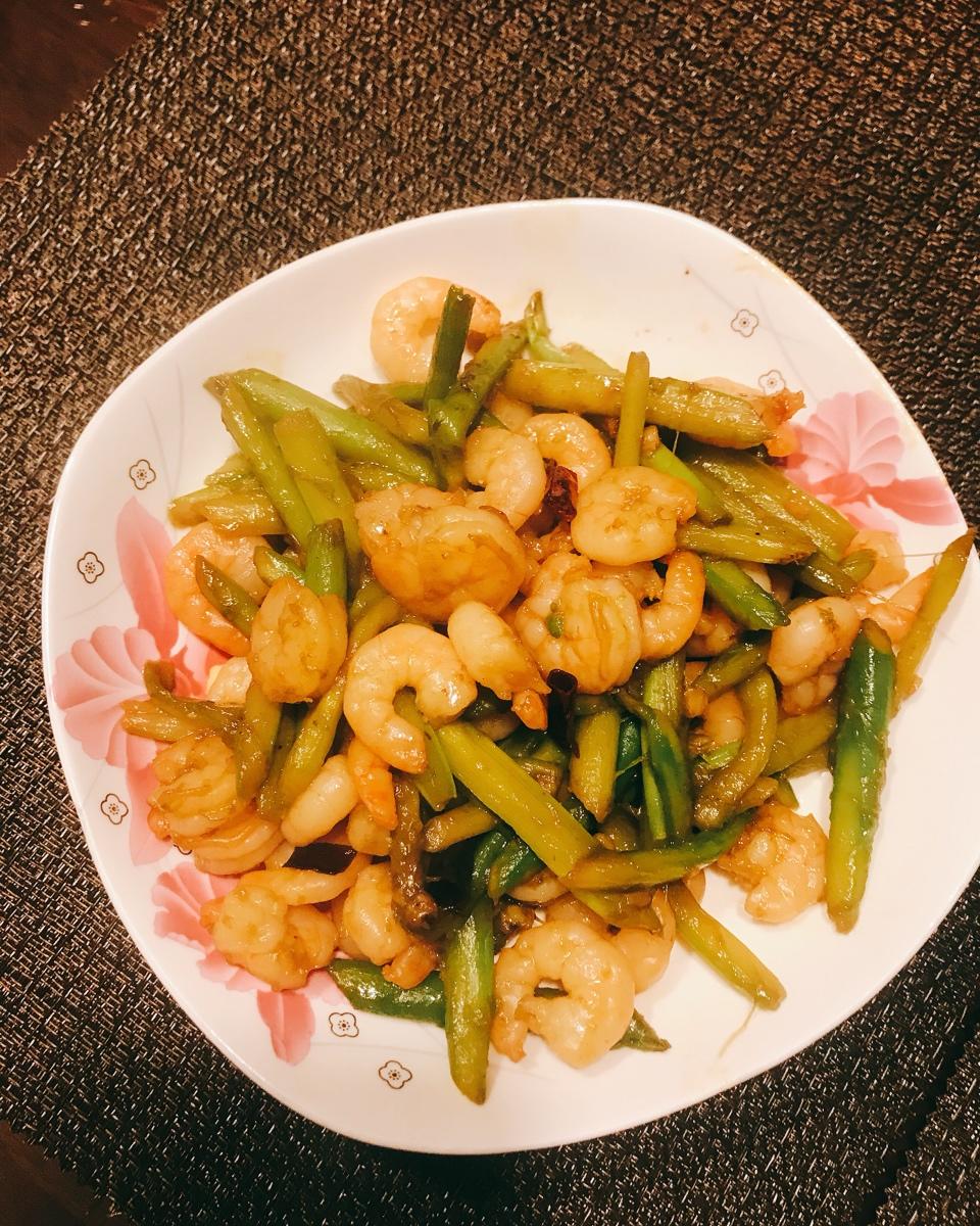 辣炒芦笋虾仁【重口味儿】