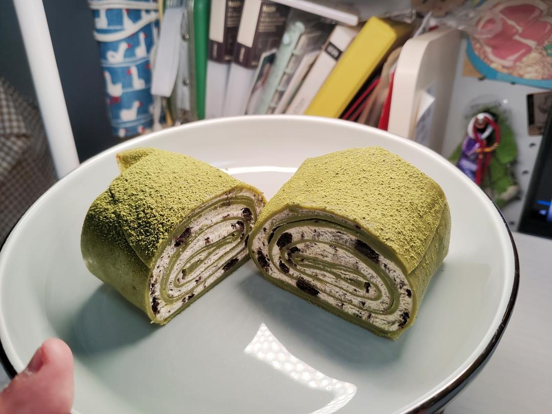 抹茶毛巾卷