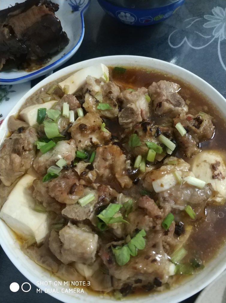 排骨蒸豆腐