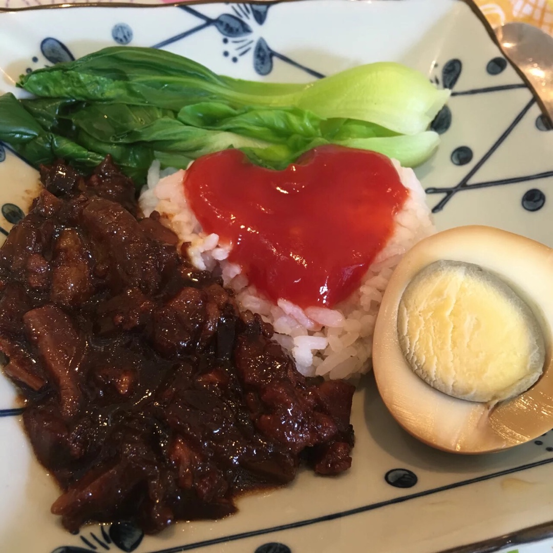 丸子-125做的台湾肉燥饭