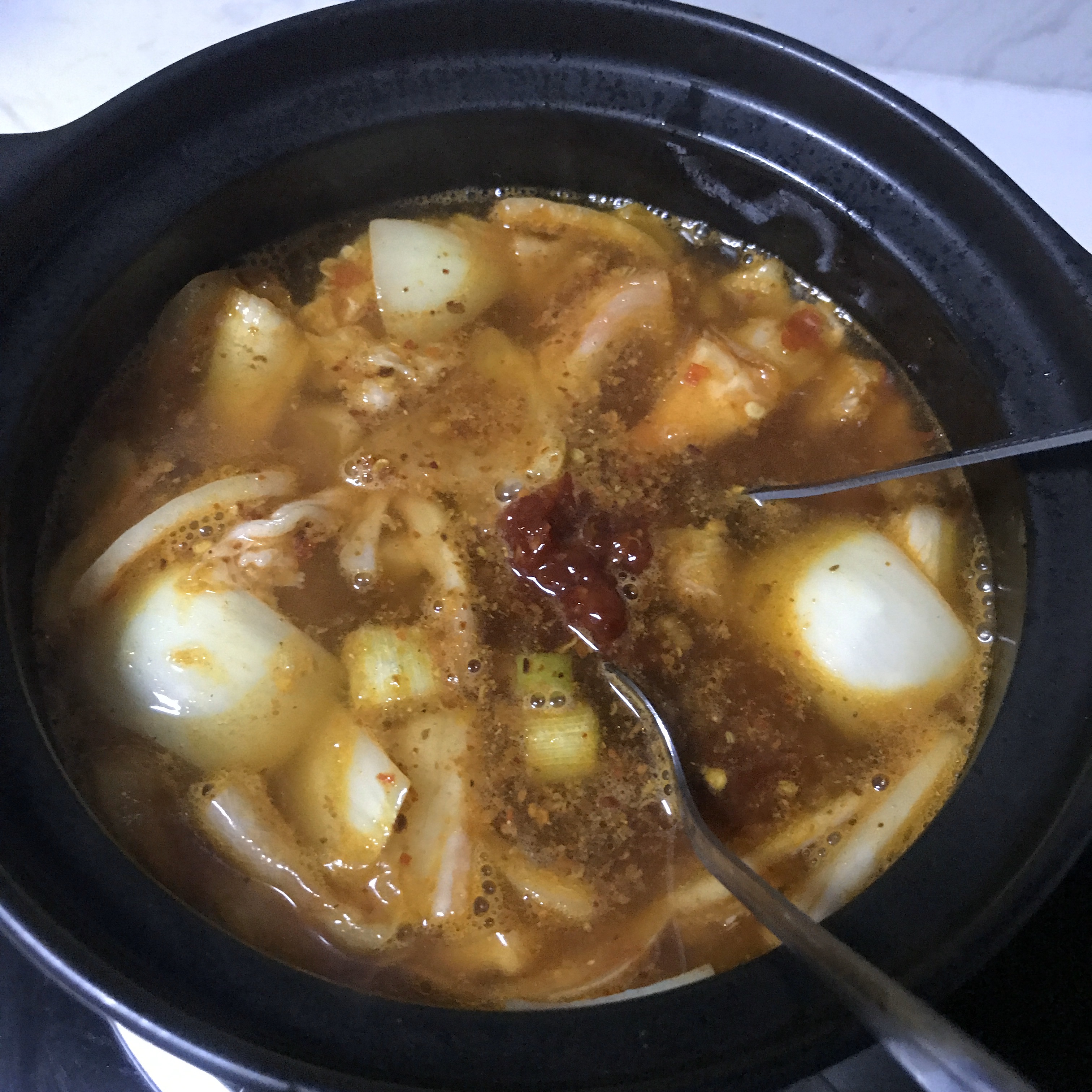 ❤️韩式泡菜豆腐汤：梨泰院class同款美食‼️的做法 步骤4