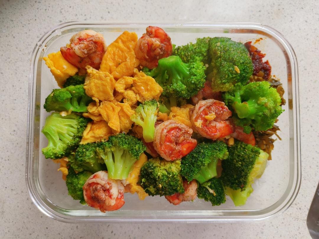 低脂西蓝花炒虾仁