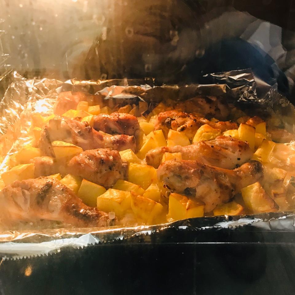 好吃快手的爆汁烤鸡腿