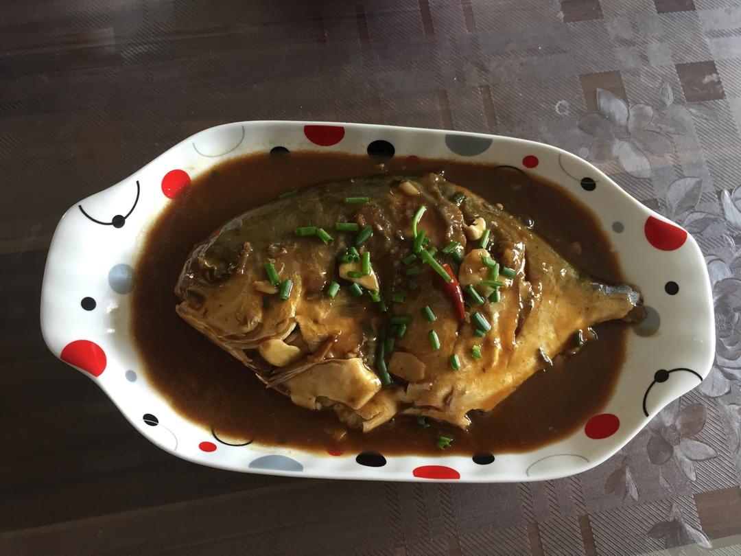 家常红烧鲳鱼