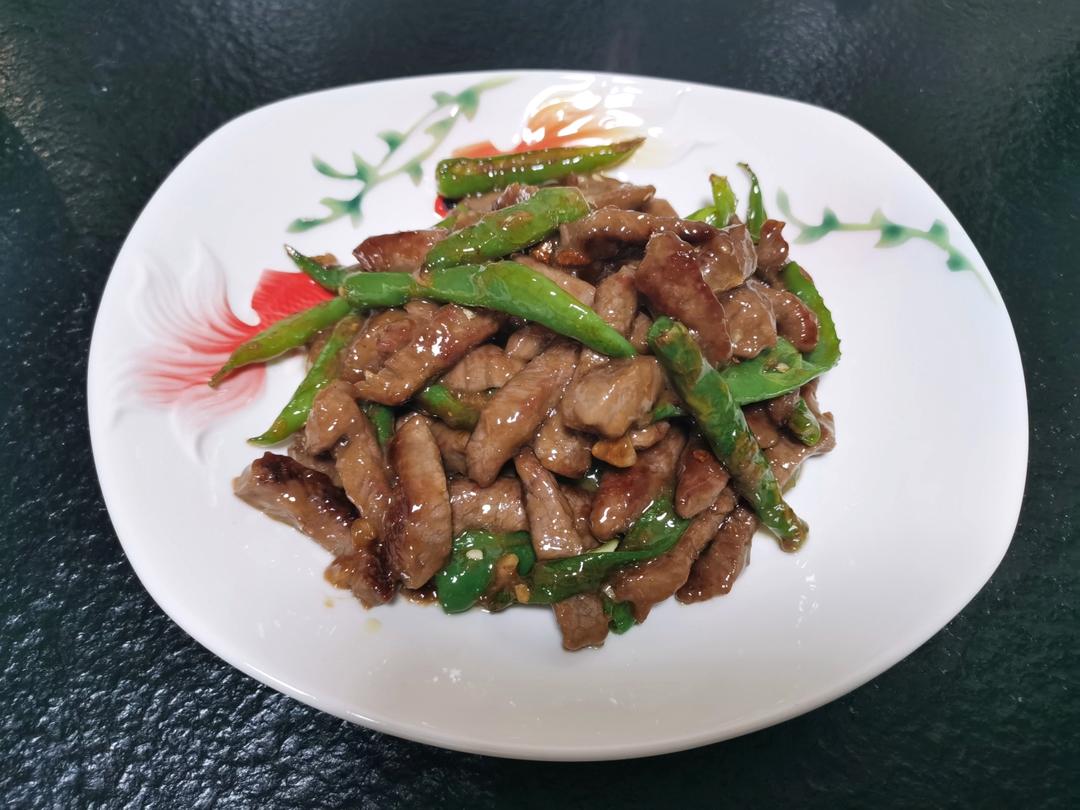 杭椒炒牛柳
