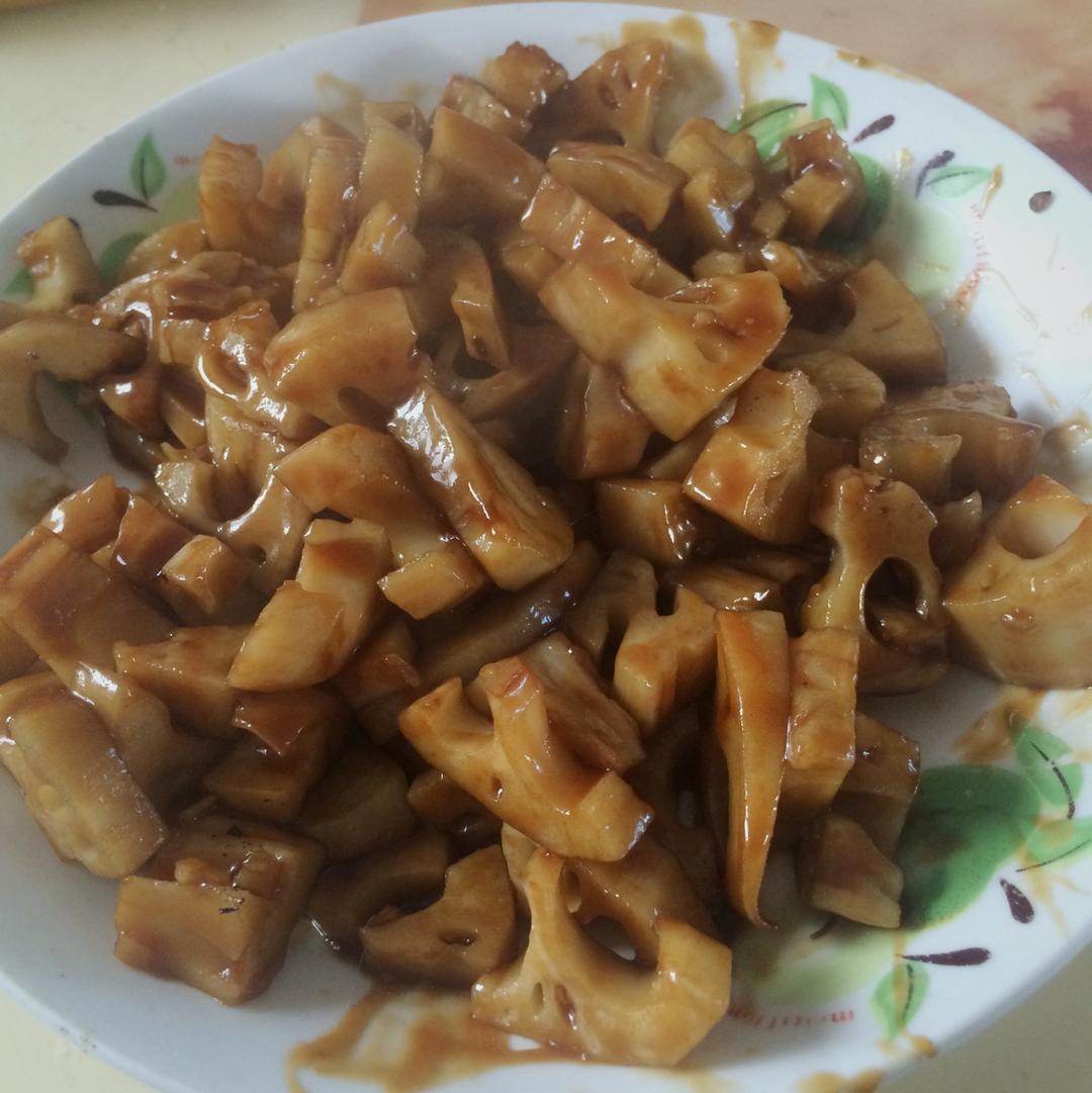 酸甜的开胃菜-  糖醋藕丁