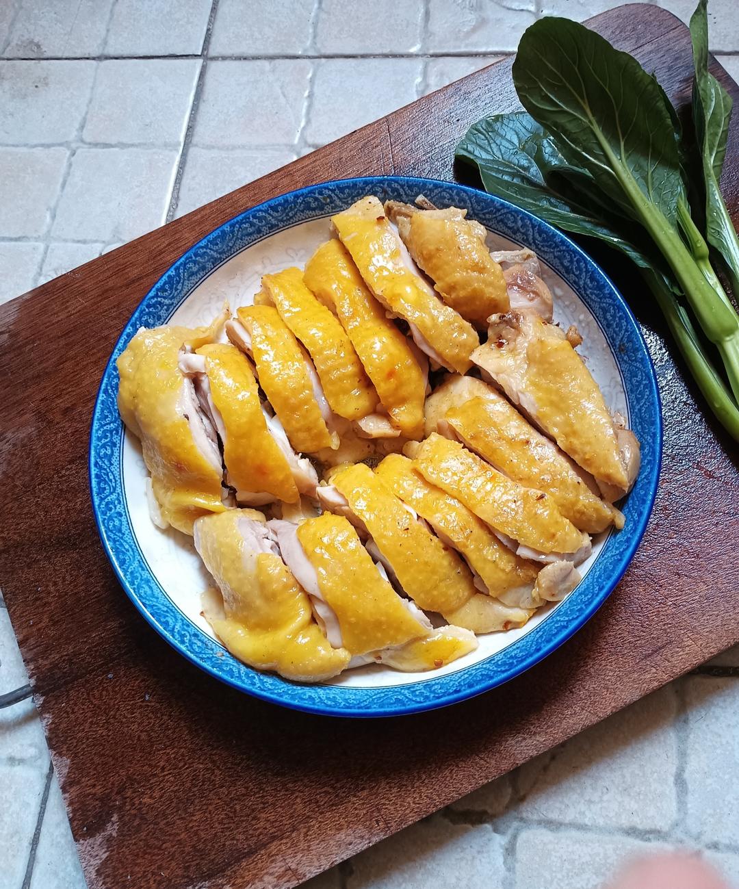 隔水蒸咸香鸡～简单又美味！