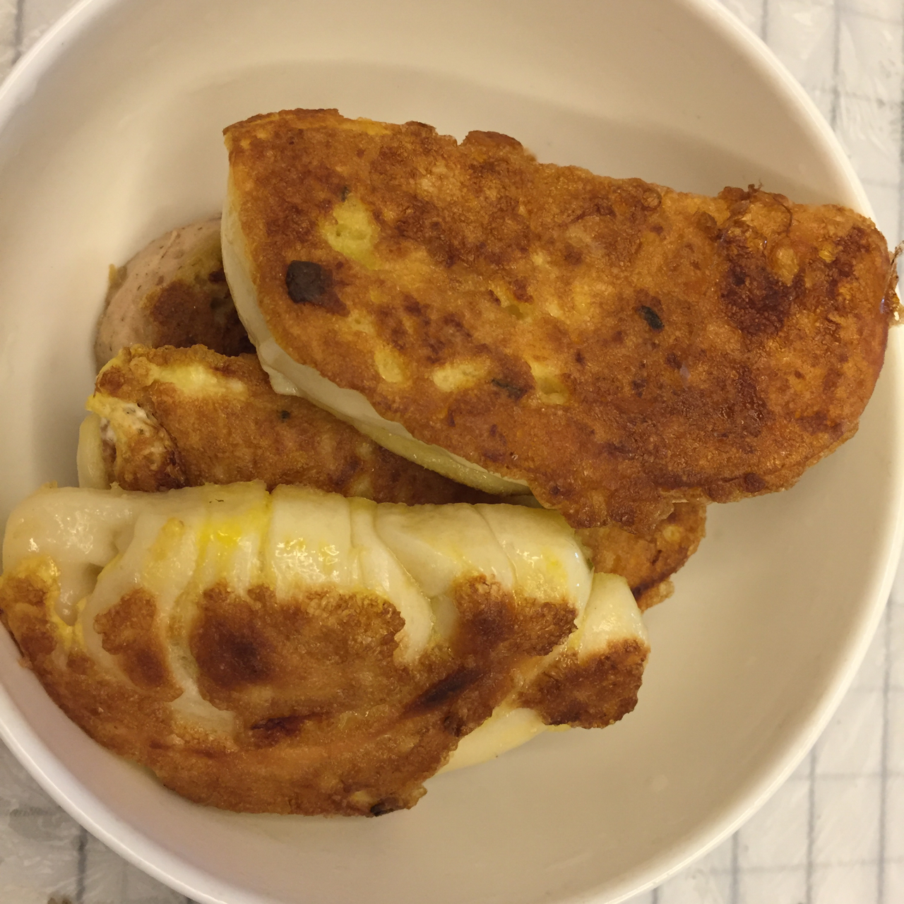 早餐鸡蛋馒头片