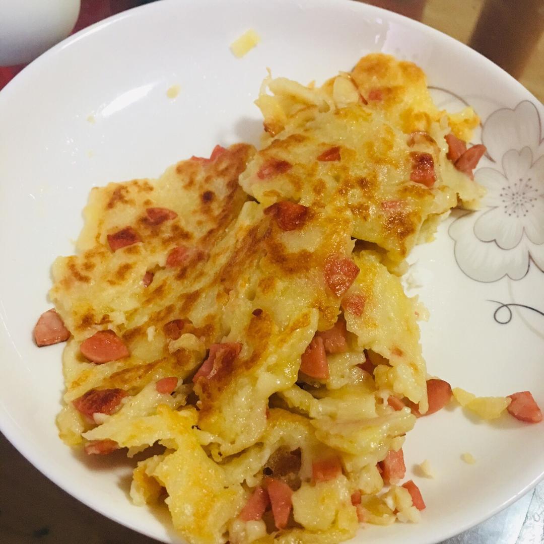 火腿土豆蛋饼