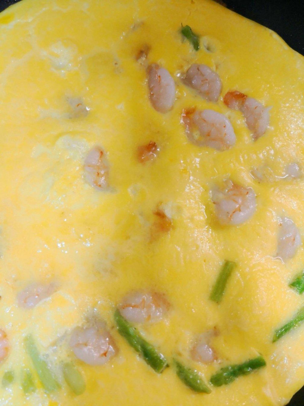 芦笋虾仁早餐蛋饼