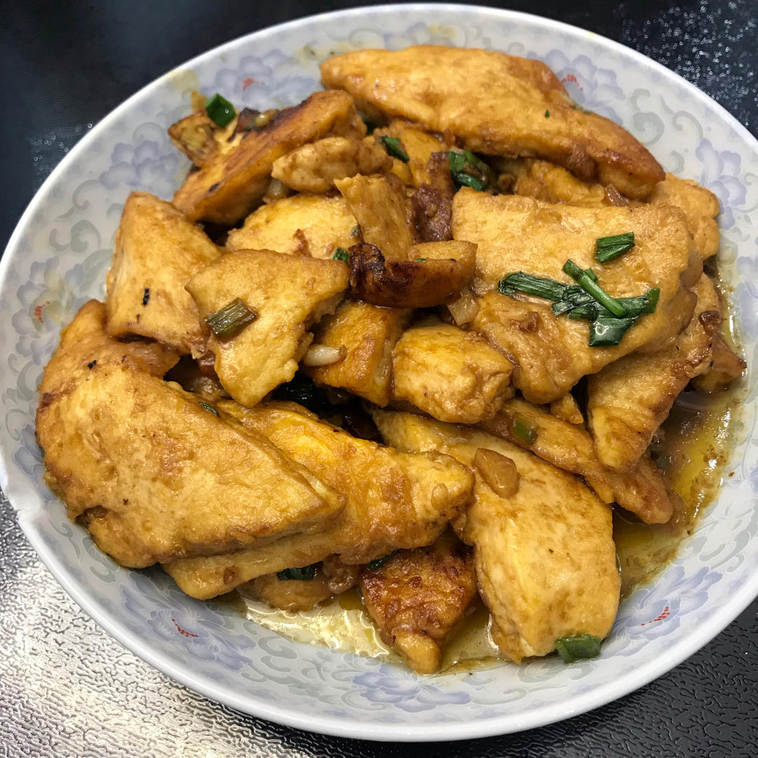 焖煎豆腐