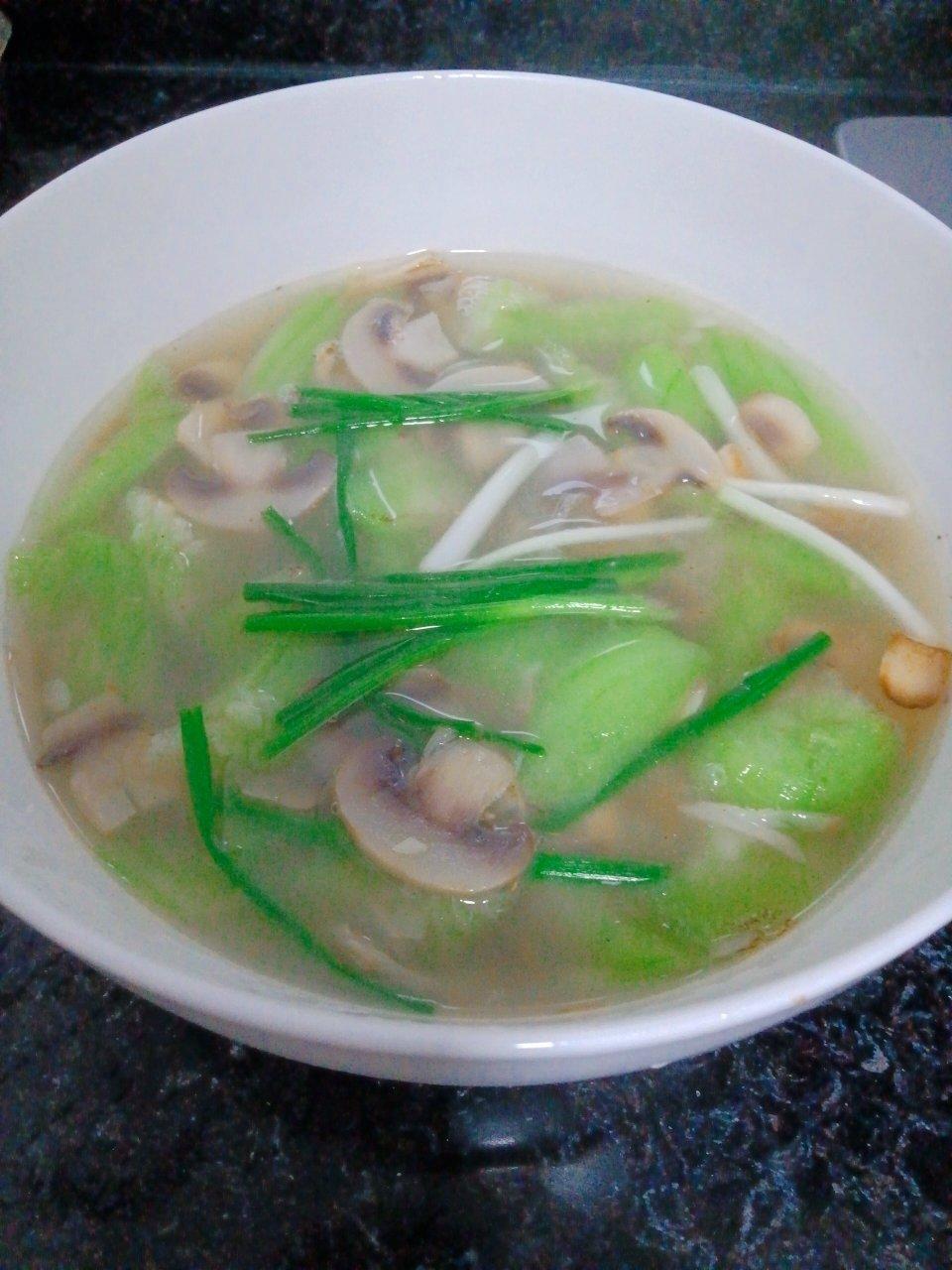 夏日减脂餐♥丝瓜蘑菇🍄汤