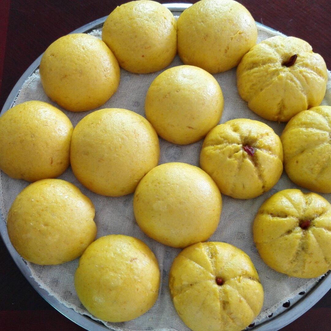 南瓜豆沙包