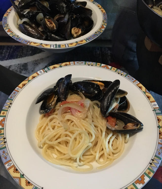 香浓白酒青口意大利面