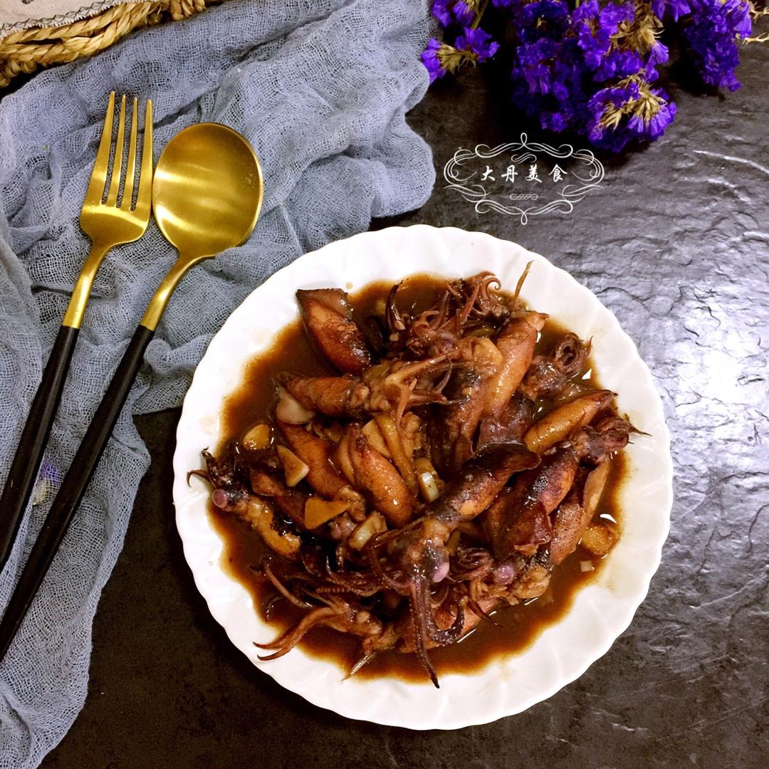 大丹521做的油焖小管(笔管鱼)