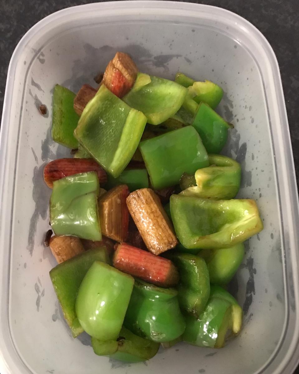 蟹肉棒炒青椒