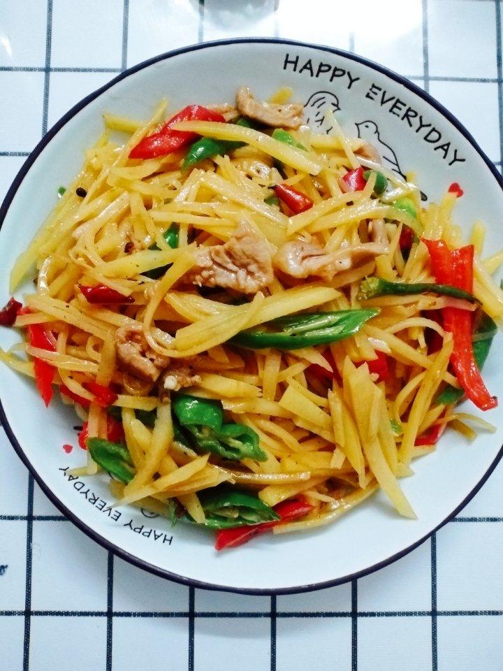 「非原创」最好吃的酸辣土豆丝