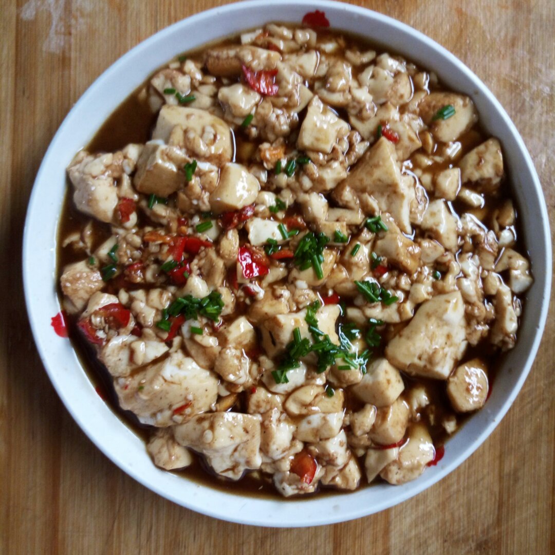 辣炒嫩豆腐