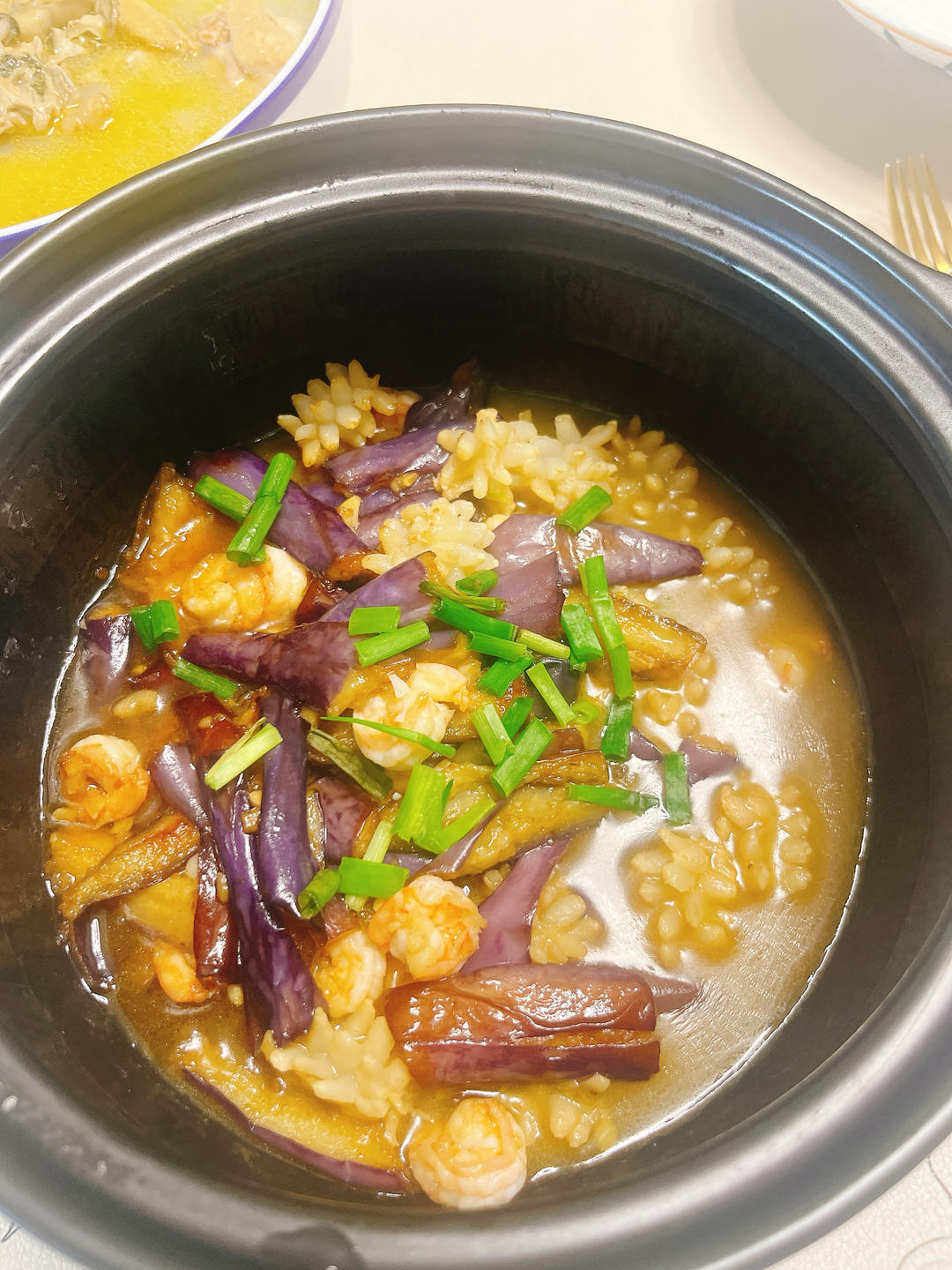 海鲜茄子煲