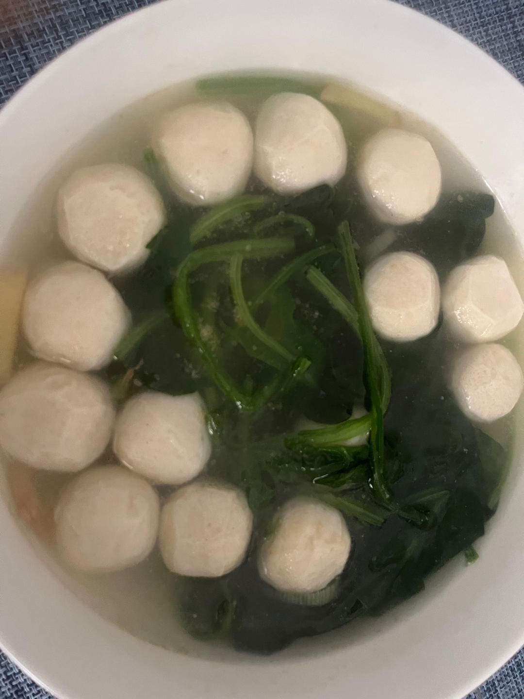 菠菜鱼丸汤
