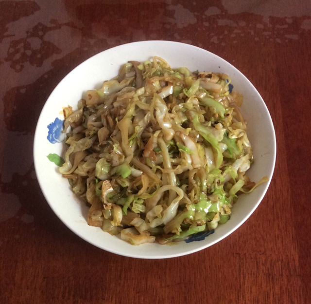 炝锅圆白菜丝