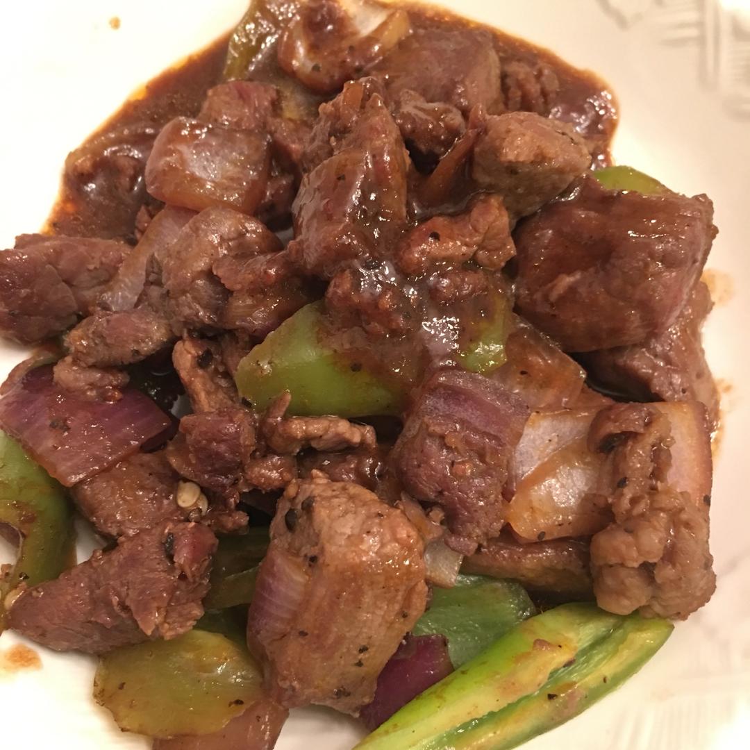 黑椒牛肉粒 Black Pepper Beef Cubes