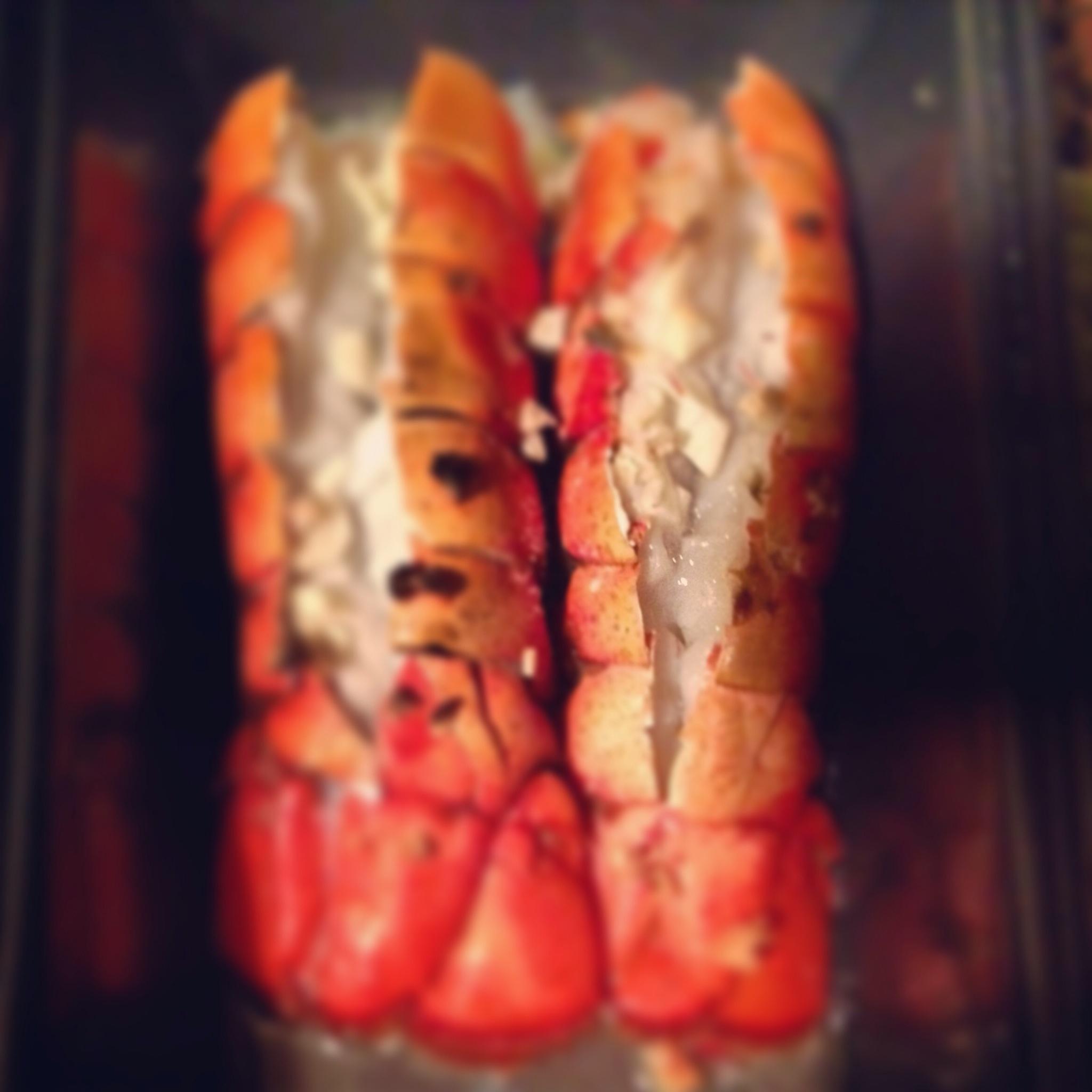 烤龙虾尾 Broiled Lobster tails的做法