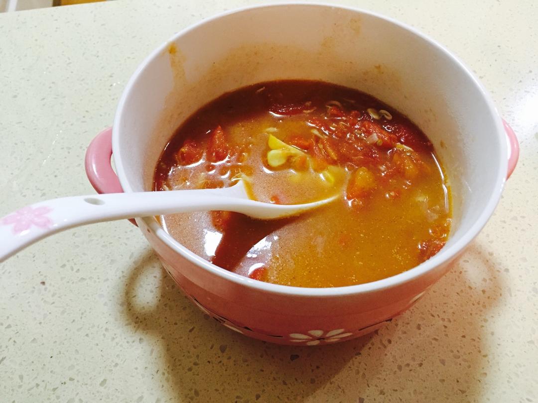 西红柿鸡蛋疙瘩汤