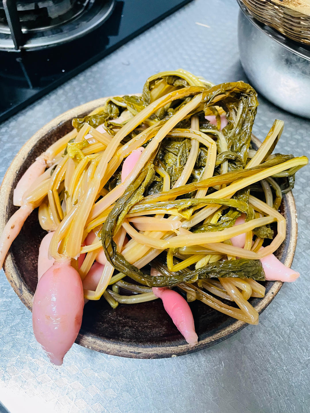 烫酸菜~红萝卜苗，下饭神器